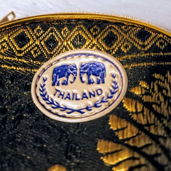 Vintage Coin Purse With Elephant Design From Thailand - Picture 4 of 5